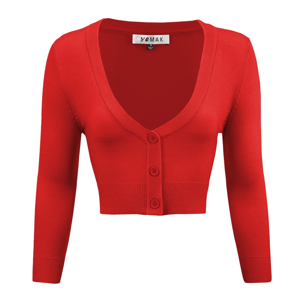 Pull Court à Col V Rouge Wild Fable - Taille XXL (2XL), Manches Longues, Neuf Avec étiquettes