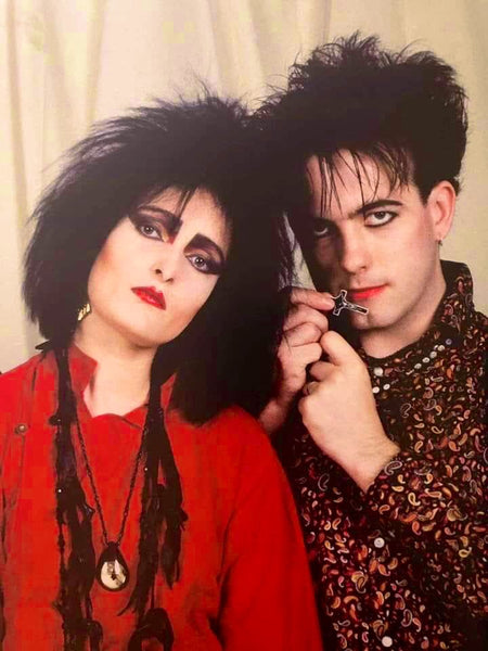 1983 photo of Siouxsie Sioux and Robert Smith together. By Tom Sheehan