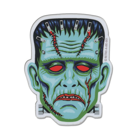 Cranky Frankie Frankenstein die cut vinyl sticker