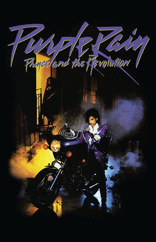 Rectangular 11” x 17” poster of cover of Purple Rain album