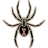 Black Widow Spider Enamel Pin | Naked City Clothing