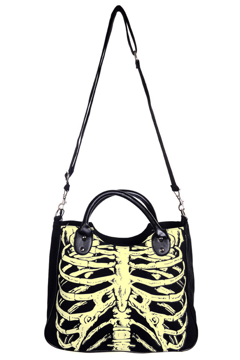 Glow-In-The-Dark Skeleton Shoulder Bag