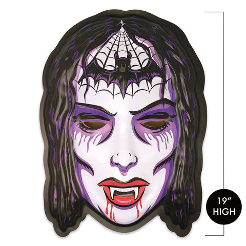 Ghoulsville "Full Moon Vampire Girl" vacu-form plastic wall decor mask