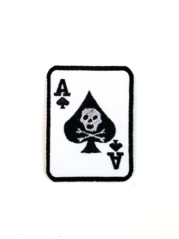 Ace of Spades Skull & Crossbones Patch