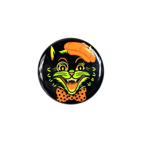 Cool Cat Button by Retro-a-Go-Go
