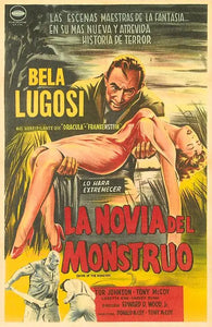 Magnet of a Spanish language poster for the Ed Wood movie Bride of the Monster