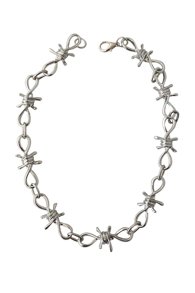 Barbed Wire Link Necklace | Naked City Clothing