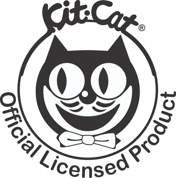 Kit Cat Clock logo with the subtitle “officially licensed product”