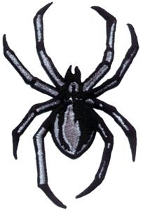 Black Widow Spider Patch | Naked City Clothing