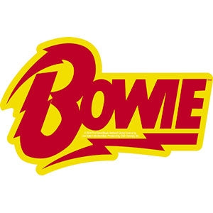 David Bowie Diamond Dogs Lightning Bolt Logo on a 3.25" x 5" glossy paper sticker