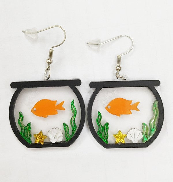 Goldfish bowl clearance earrings