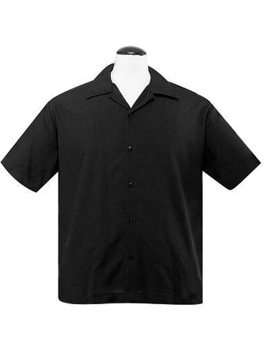 Guy's sizing basic short sleeve relaxed fit button-up shirt with straight bottom hem