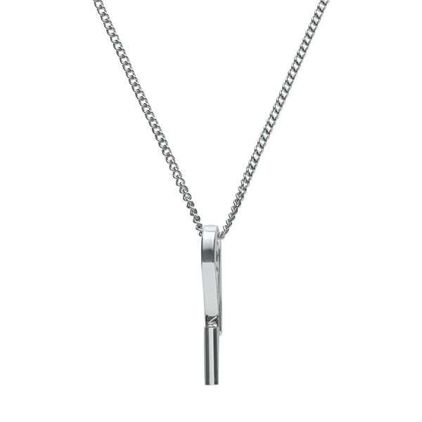 The vertical brooch converter brooch converter seen on a necklace chain