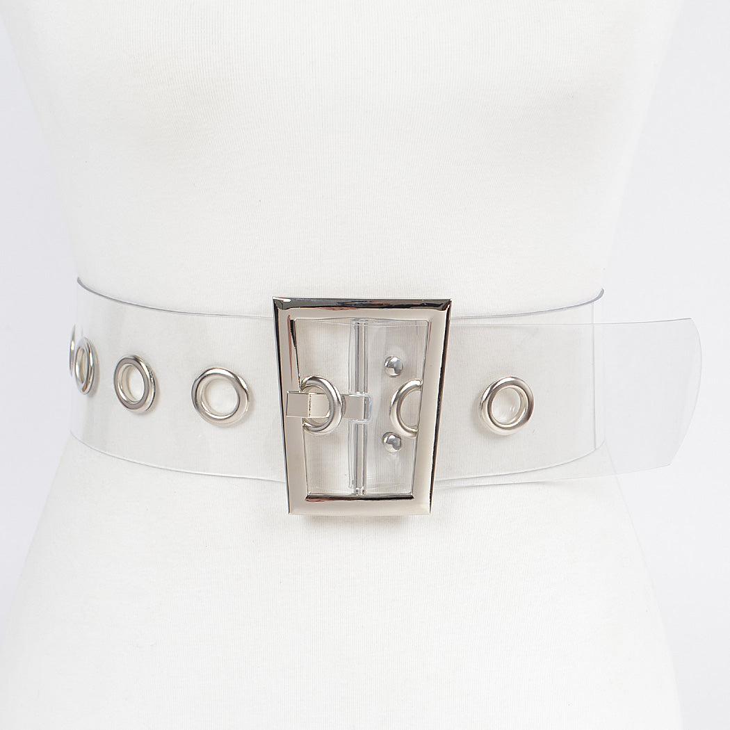Transparent PVC Belt | Naked City Clothing display picture 2