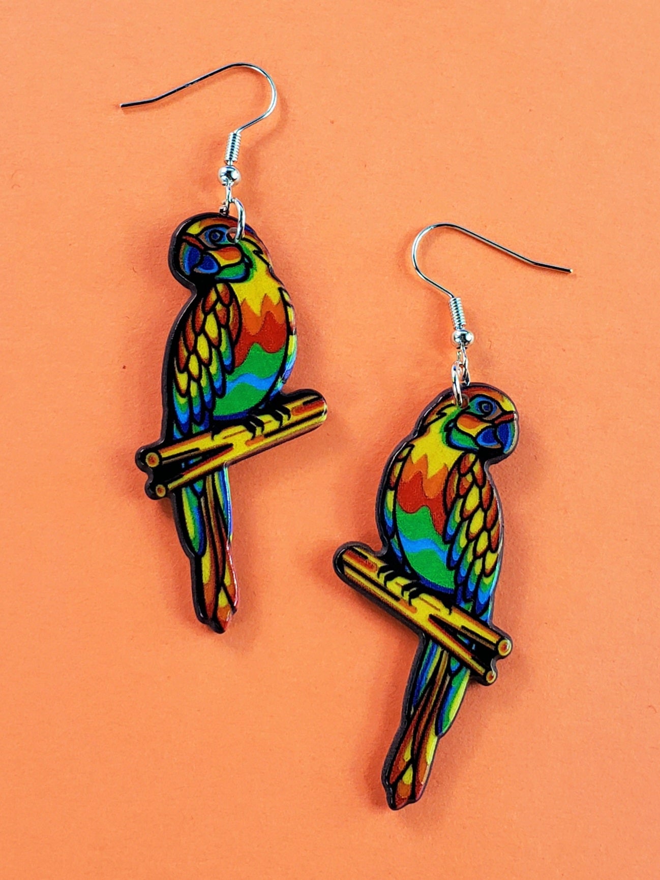 Parrot Dangle Earrings