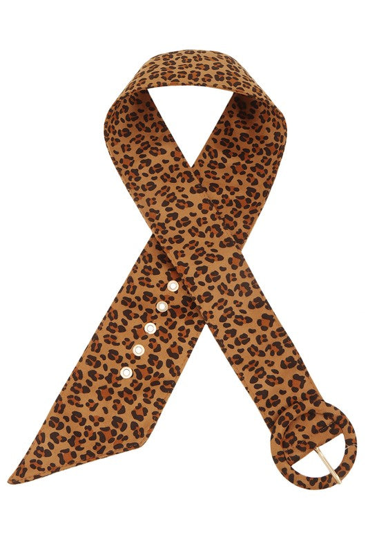 Leopard Waist Belt | Naked City Clothing display picture 1