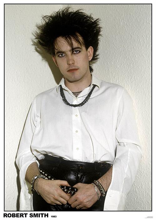 rectangular poster of Robert Smith photograph portait with caption "Robert Smith 1983"