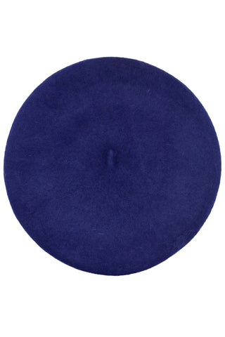 11” navy blue acrylic French style beret