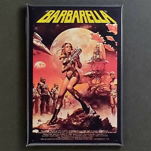 Barbarella movie poster art magnet