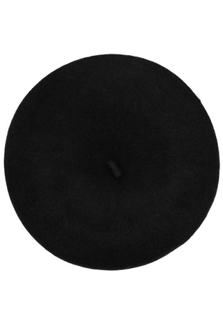 11” black acrylic French style beret