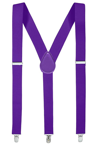 1" Wide Suspenders - Purple