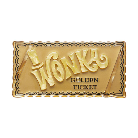 Wonka Collection Golden Ticket Brooch