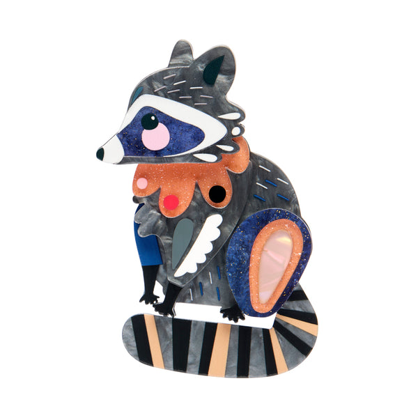 Pete Cromer The Resourceful Raccoon Brooch