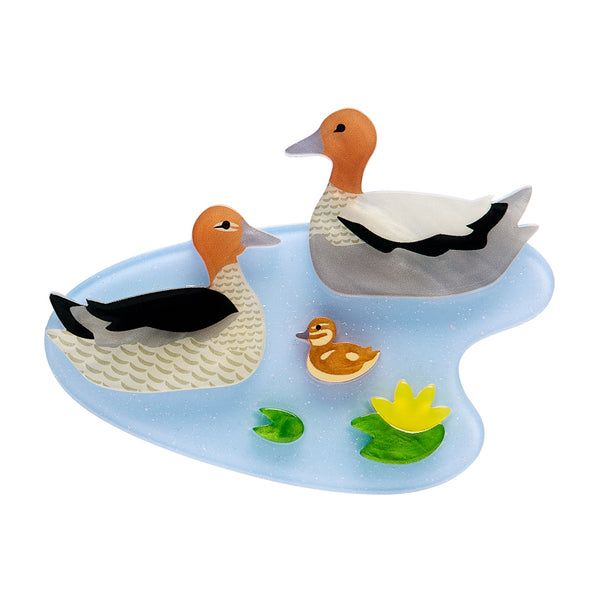 Fan Favourites Collection Duck and Drakes Brooch