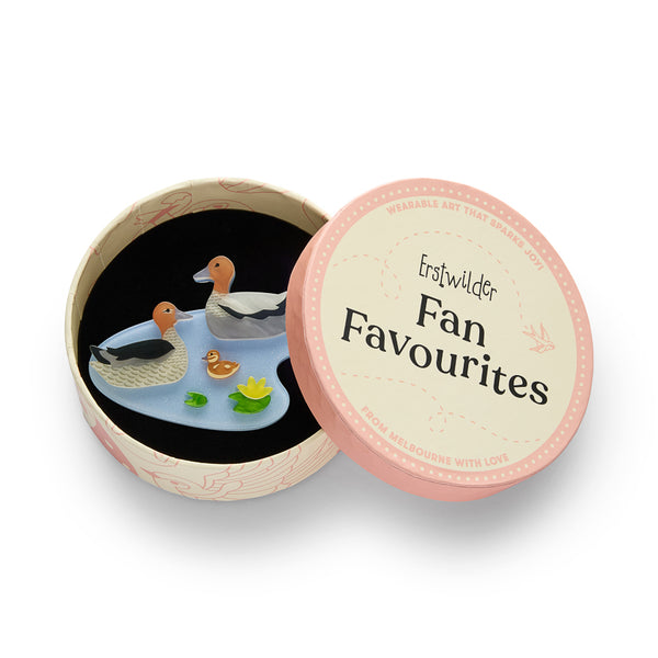 Fan Favourites Collection Duck and Drakes Brooch
