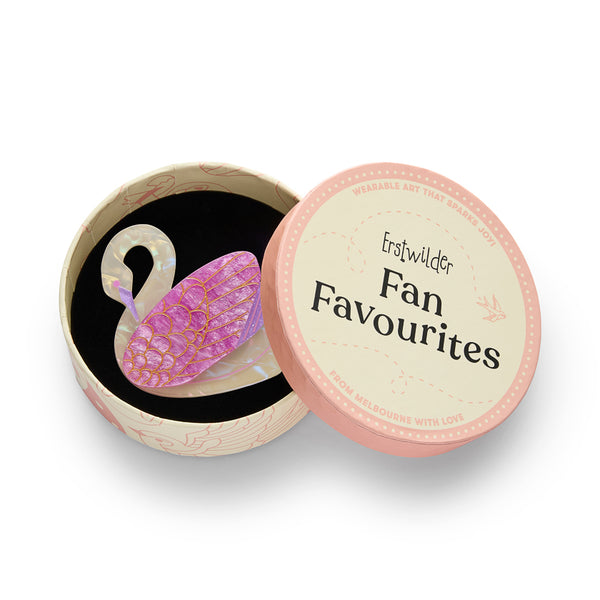 Fan Favourites Collection Sabine the Swan Brooch