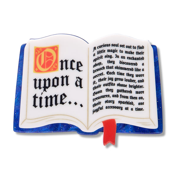 Pete Cromer Fairy Tales Open Book Simplified Mini Brooch