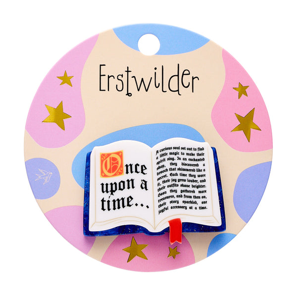 Pete Cromer Fairy Tales Open Book Simplified Mini Brooch