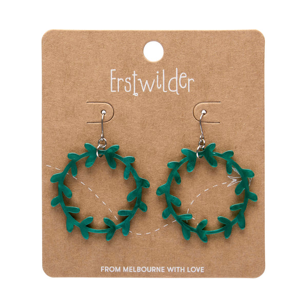Essentials Wreath Dangle Earrings - Teal