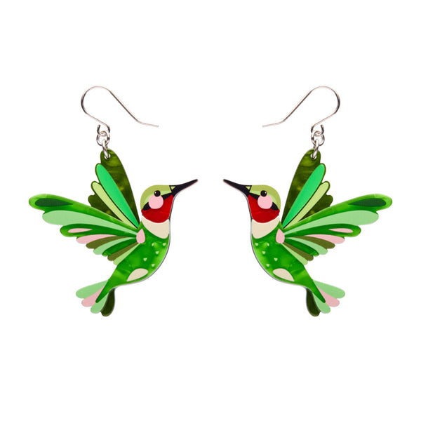 Pete Cromer The Riveting Ruby-Throated Hummingbird Earrings