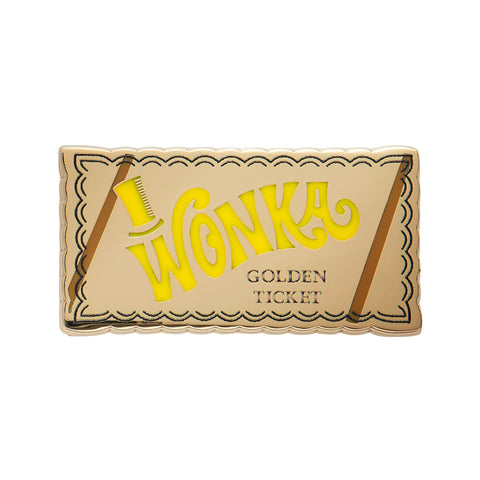 Wonka Collection Golden Ticket Enamel Pin