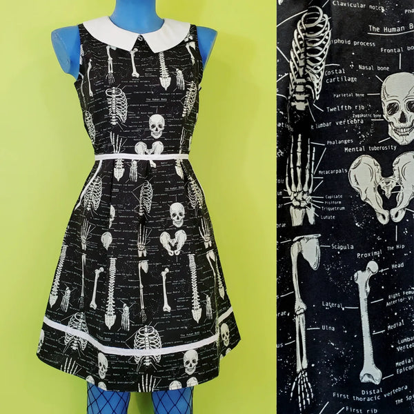 Glow Anatomically Correct Print Dress by Retrolicious