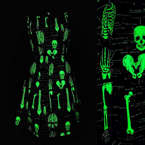 Glow Anatomically Correct Print Dress by Retrolicious