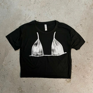 Bikini Top Print Cropped T-Shirt