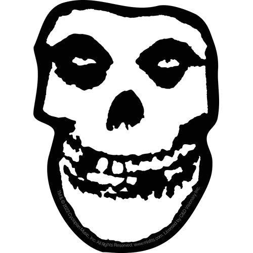 Misfits skull logo classic black and white die cut vinyl sticker