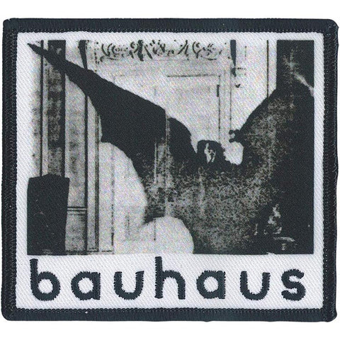 A sublimated patch with embroidered logo detail of the classic cover for Bauhaus’ 1979 Bela Lugosi’s Dead single.