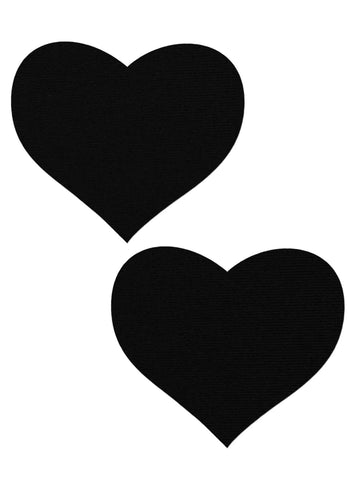 Black heart shaped pasties 