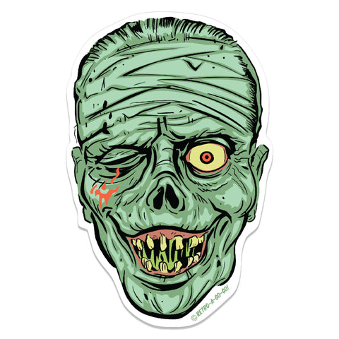 Still Rotten zombie or mummy undead creature die cut vinyl sticker