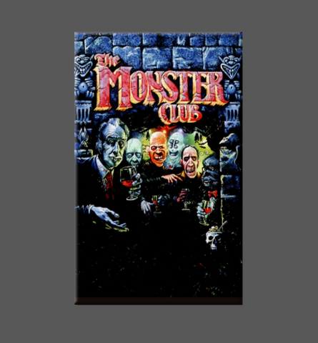 Rectangular fridge magnet with poster art from 1981 movie Monster Club