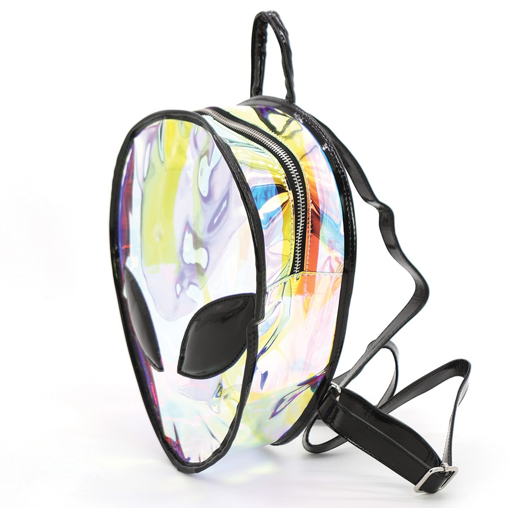 Iridescent Alien Head Mini Backpack Naked City Clothing