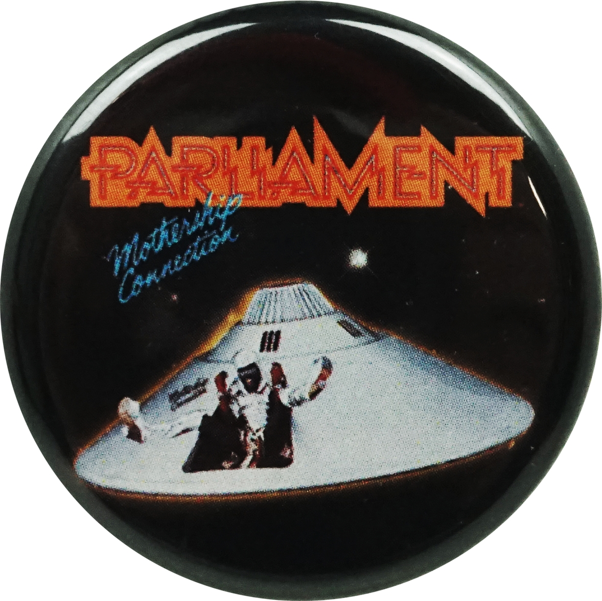 Parliament “Mothership Connection” 1.25” Button | Naked City Clothing