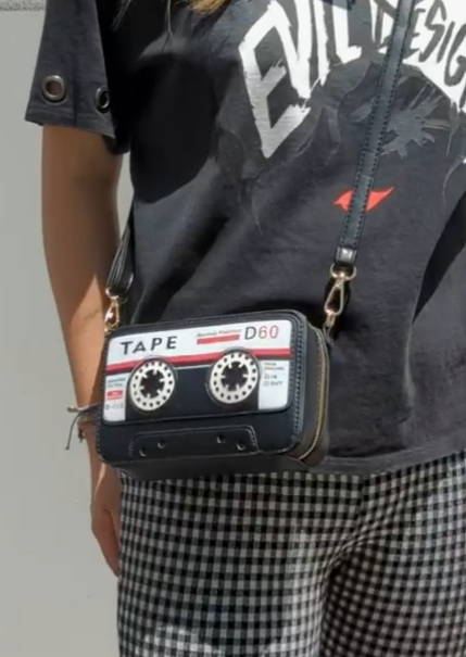 Cassette Tape Crossbody sale Purse