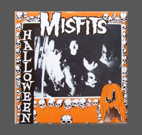 Square magnet with cover art for Misfits “Halloween” single