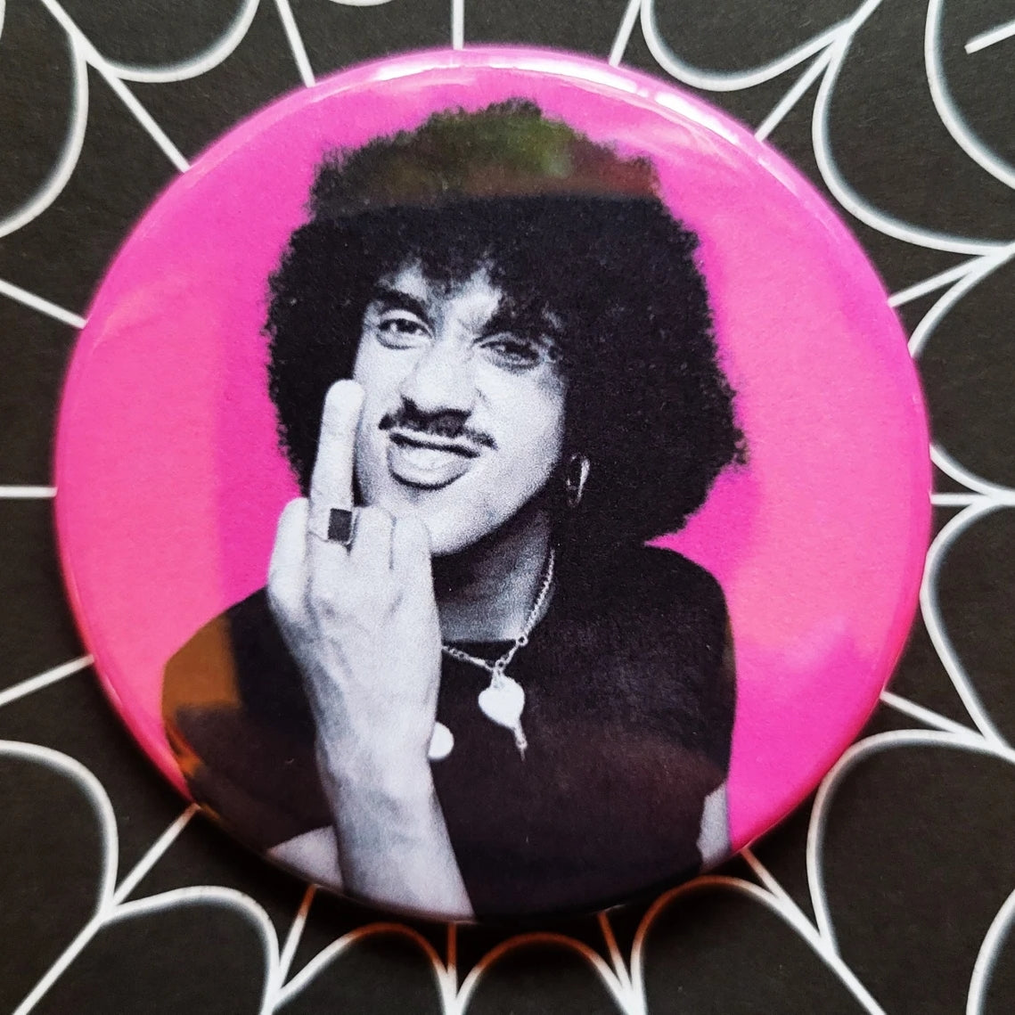 Phil Lynott Button | Naked City Clothing