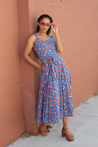 lace up fit and flare dress Andrea Leo 3D floral applique long strapless dress with fitted slit skirt A1117 10 / Mauve main image 1