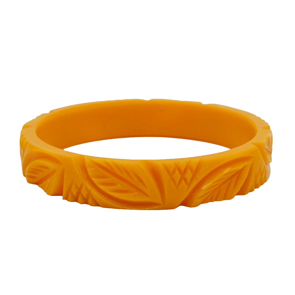 Jacquard Bangle in Marigold by Lucky Lou Shoes